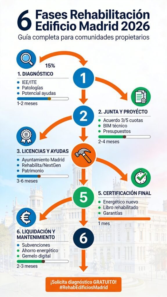 Rehabilitación Edificios Madrid 2026