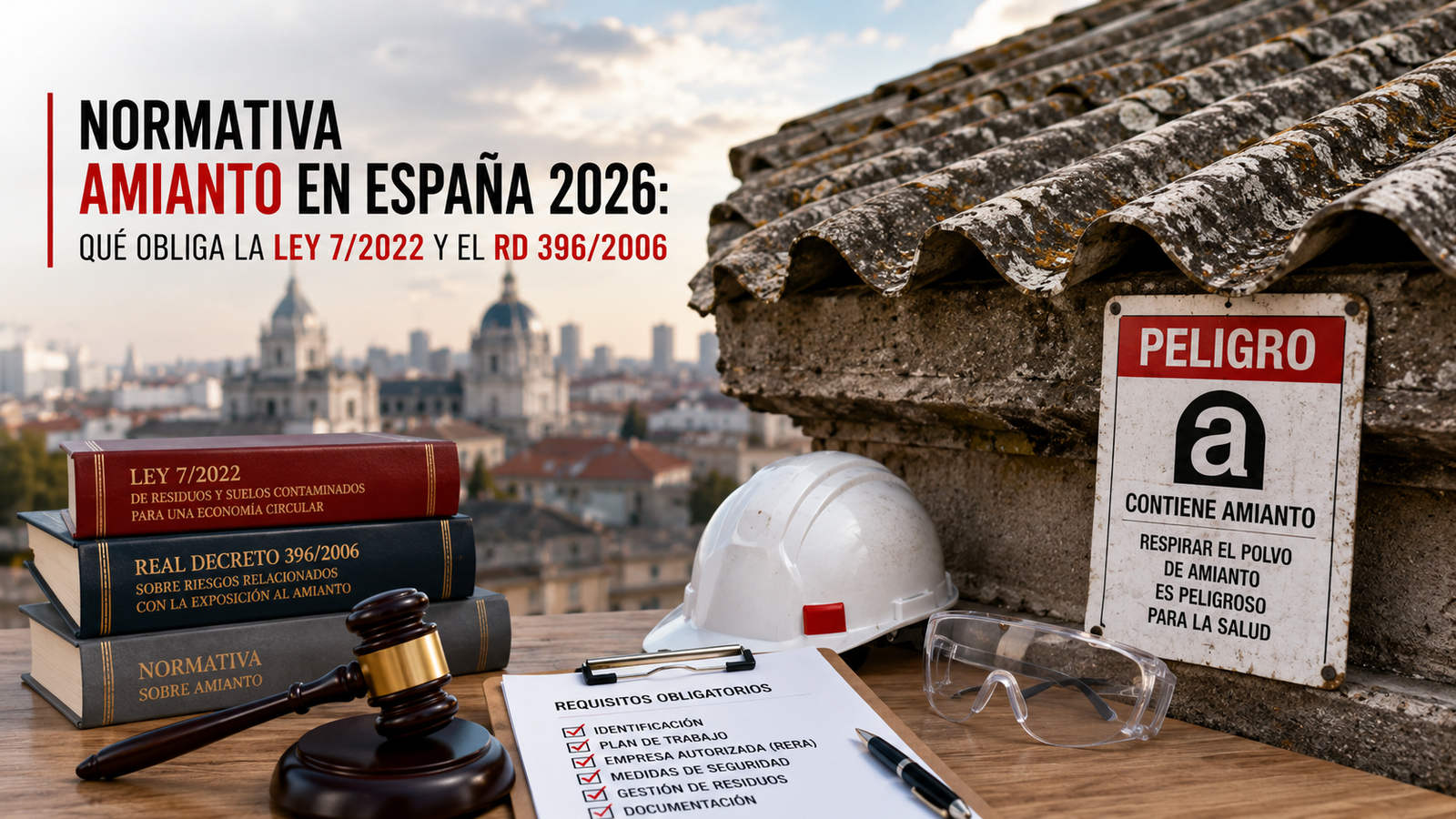 Inicio 55 Normativa amianto en España 2026: qué obliga la Ley 7/2022 y el RD 396/2006