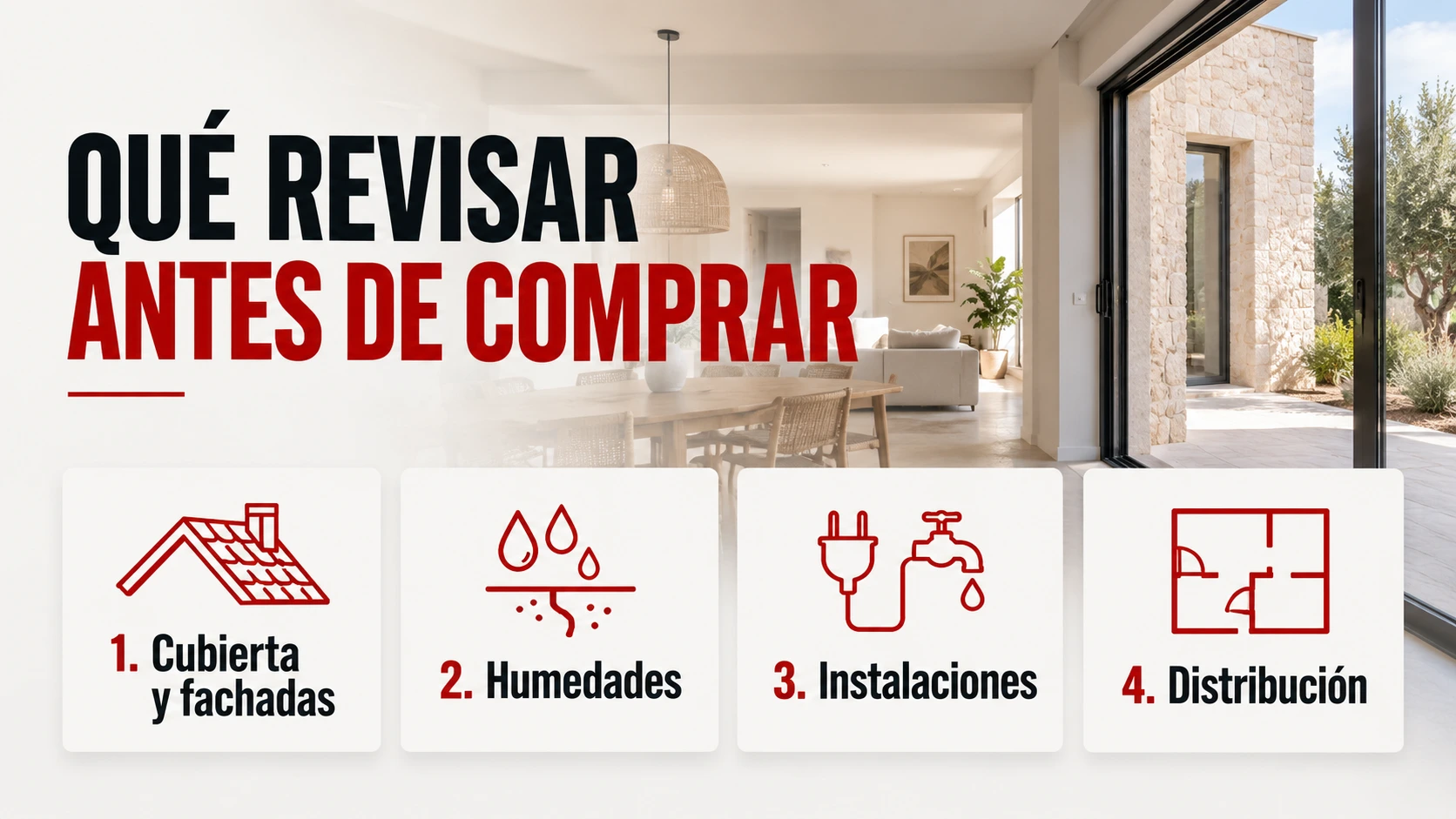 Qué revisar antes de comprar un chalet para reformar en Madrid 1 Lista de revisión antes de comprar un chalet para reformar: cubierta, humedades, instalaciones y distribución